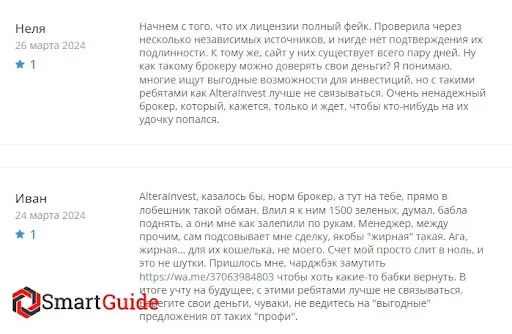 Отзывы о Altera Invest