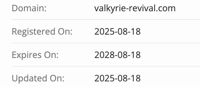Valkyrie Revival Fund домен домен Valkyrie Revival Fund