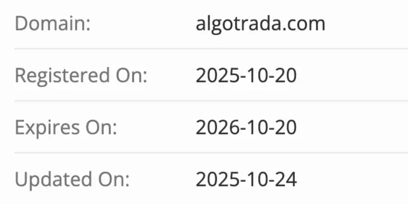 домен AlgoTrada