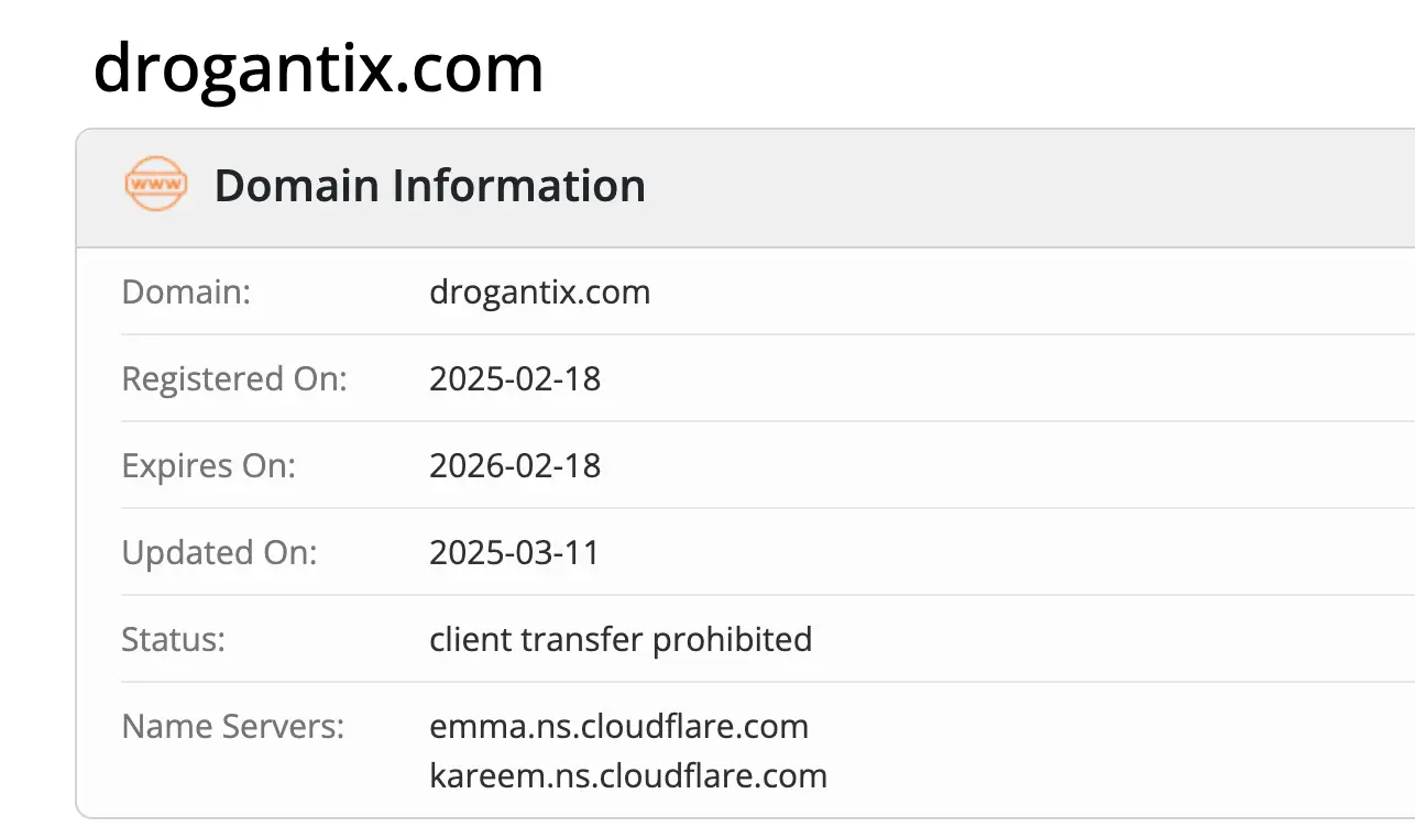 домен Drogantix Drogantix домен
