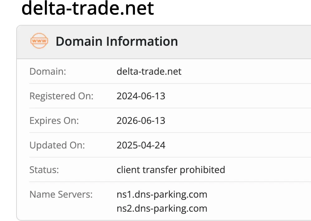 Delta Trade Financial Group домен домен Delta Trade Financial Group