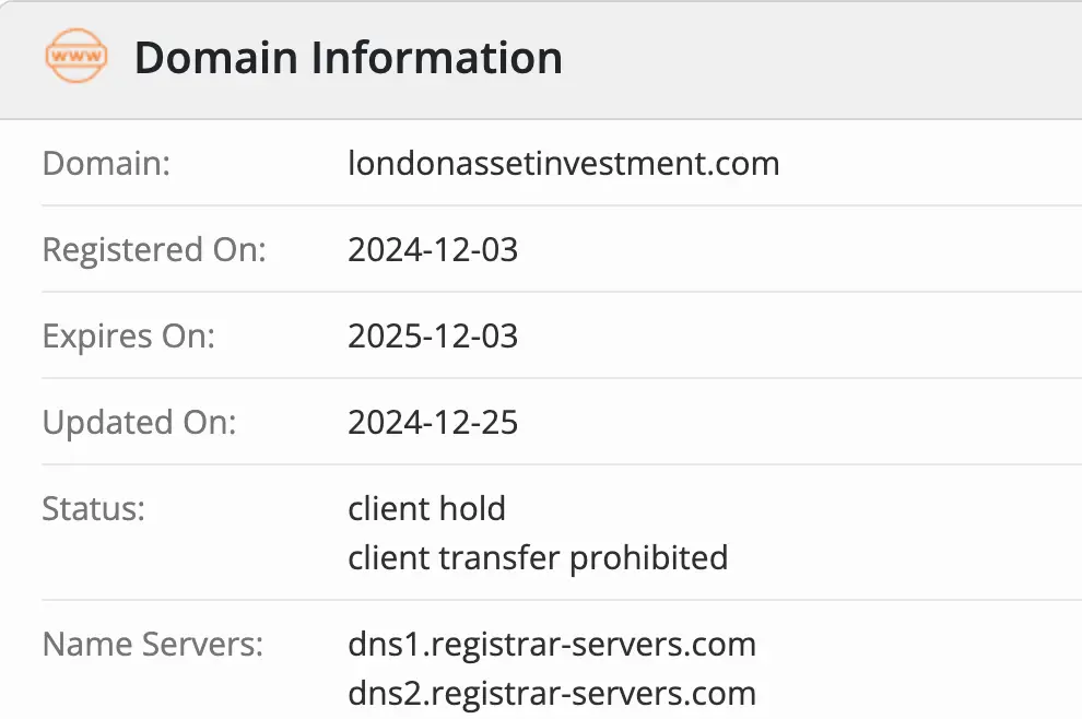 домен London Asset Investment London Asset Investment домен