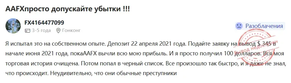 aafxtrading.com отзывы
