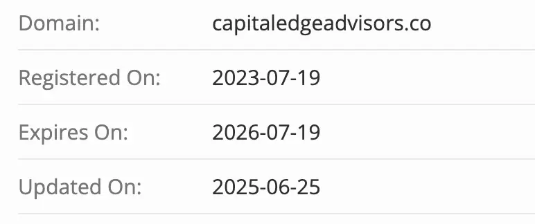 Capital Edge домен домен Capital Edge
