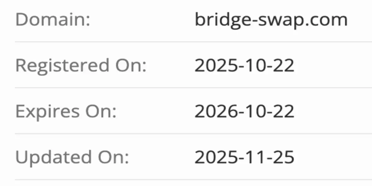 домен Bridge Swap