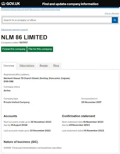 Развод NLM 86 Limited Развод NLM 86 Limited