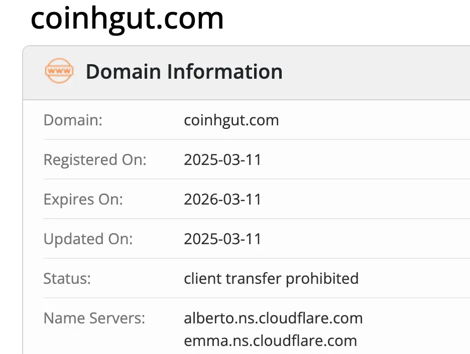 Coinhgut домен