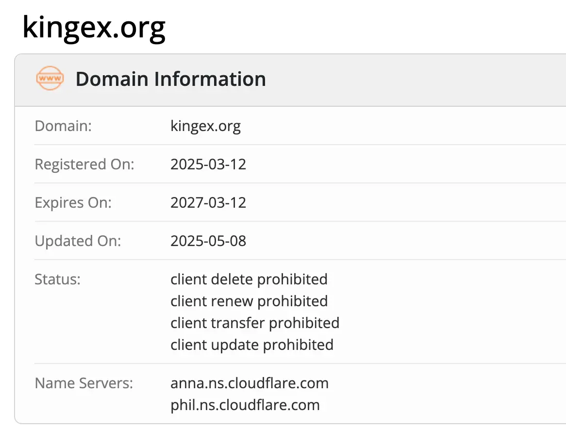 KingEX домен