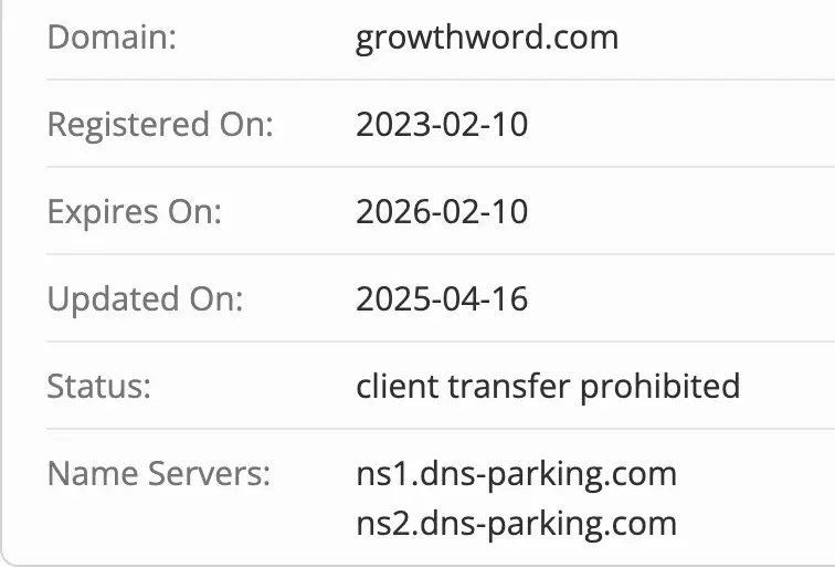 домен Growthword