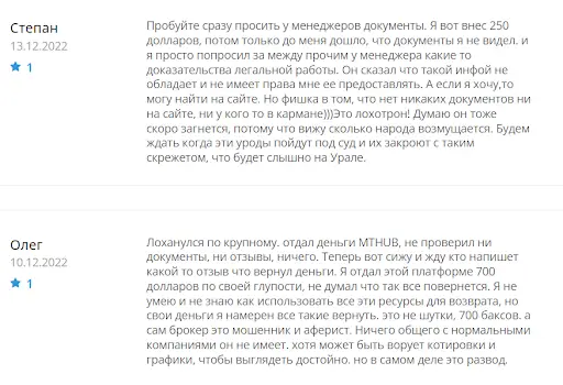 Отзывы о MTHUB Отзывы о MTHUB