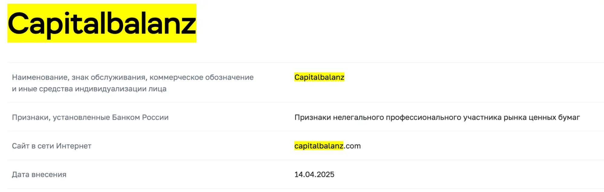 Capitalbalanz обман Capitalbalanz скам