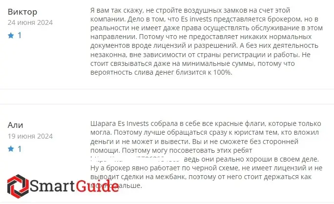 Отзывы о es-invests.com Отзывы о es-invests.com