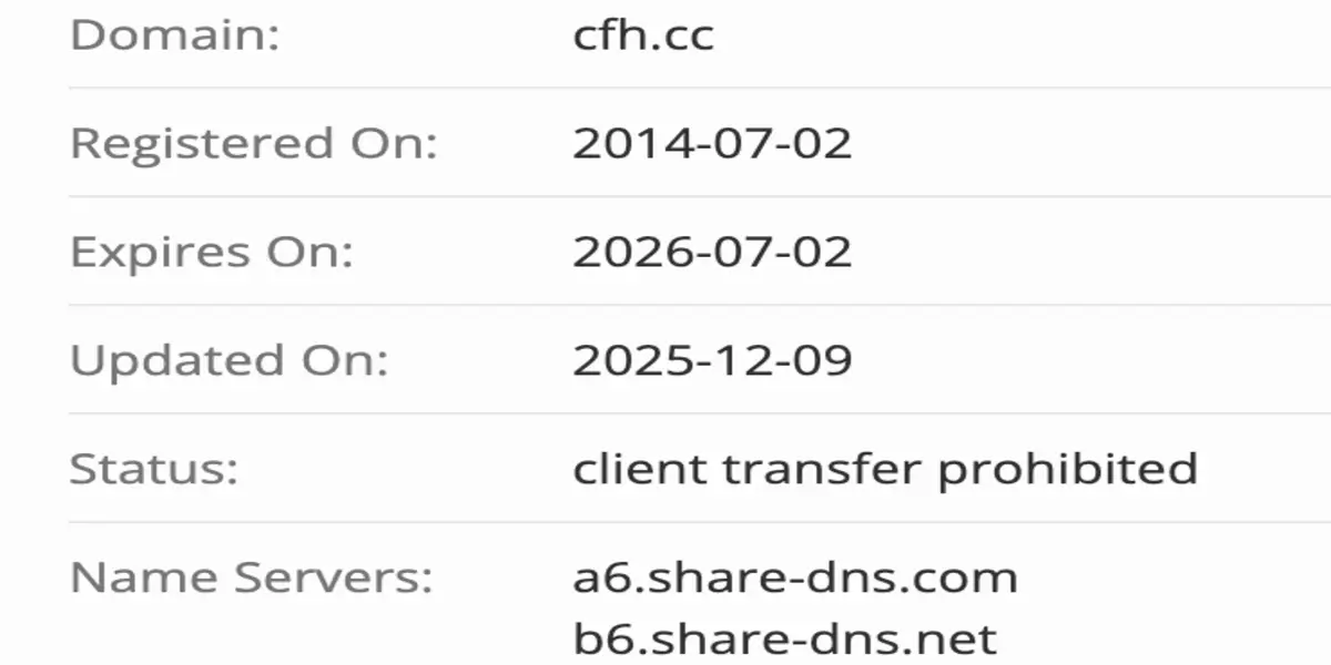 Cfh Cc домен домен Cfh Cc