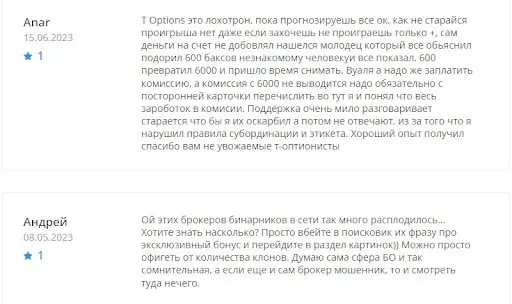 Отзывы Т-Оптионс Отзывы Т-Оптионс