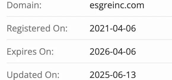 Esgreinc домен домен Esgreinc