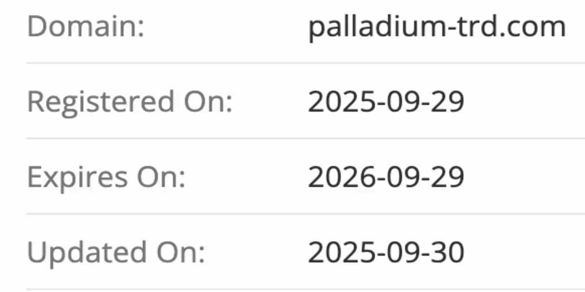 Palladium Trade домен домен Palladium Trade