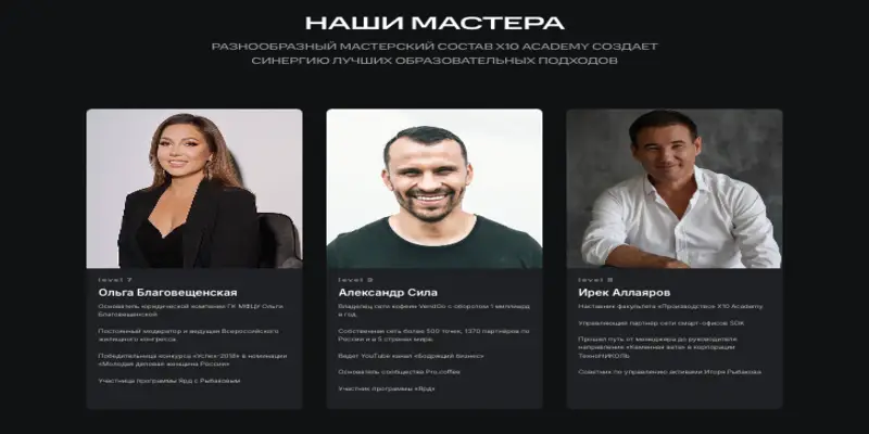 что известно? X10 Academy