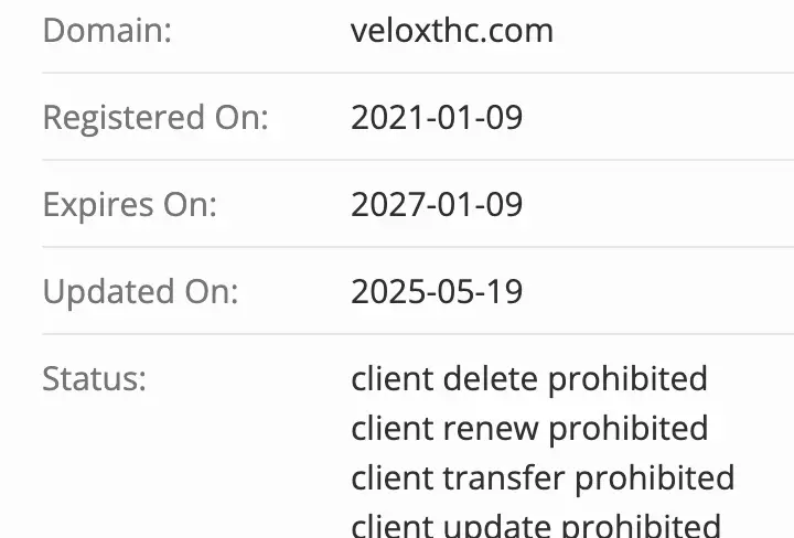 Veloxt HC домен домен Veloxt HC