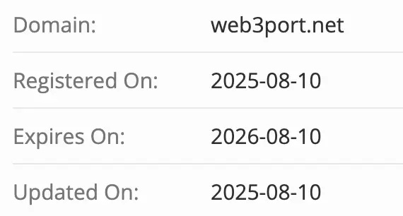 Web3Port домен домен Web3Port