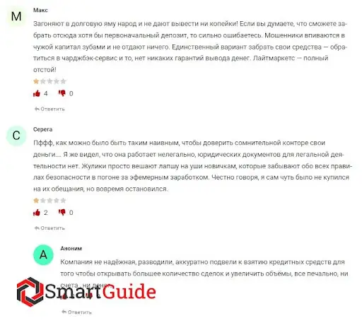 СКАМ LightMarkets СКАМ LightMarkets