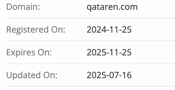 Qataren домен домен Qataren