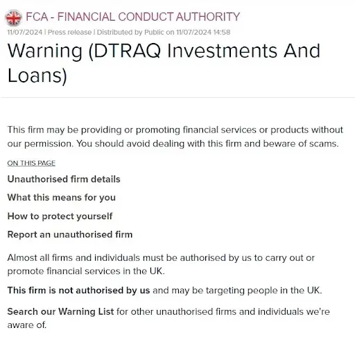 О лохотроне dtraqinvest.com О лохотроне dtraqinvest.com