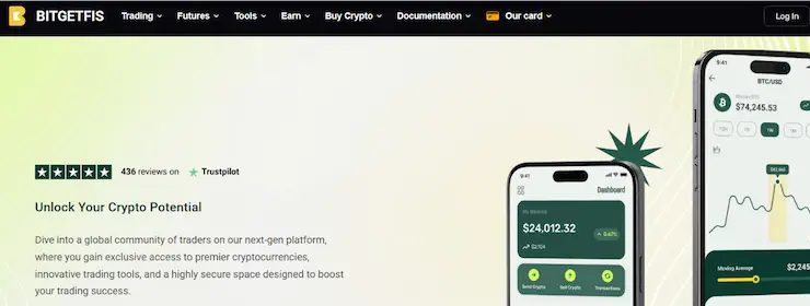 страница сайта Bitgetfis