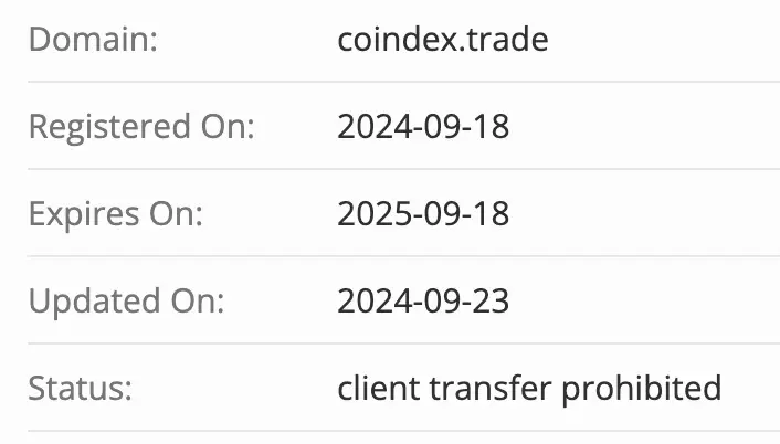 домен CoinDex