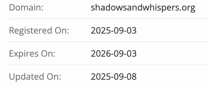 Shadowsandwhispers домен домен Shadowsandwhispers