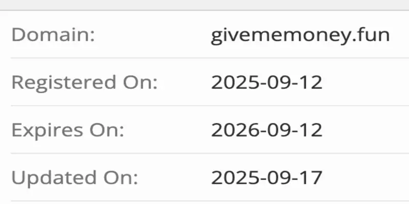 GiveMeMoney домен домен GiveMeMoney