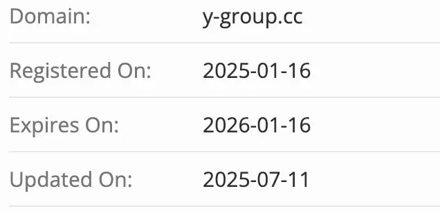 Y Group домен домен Y Group