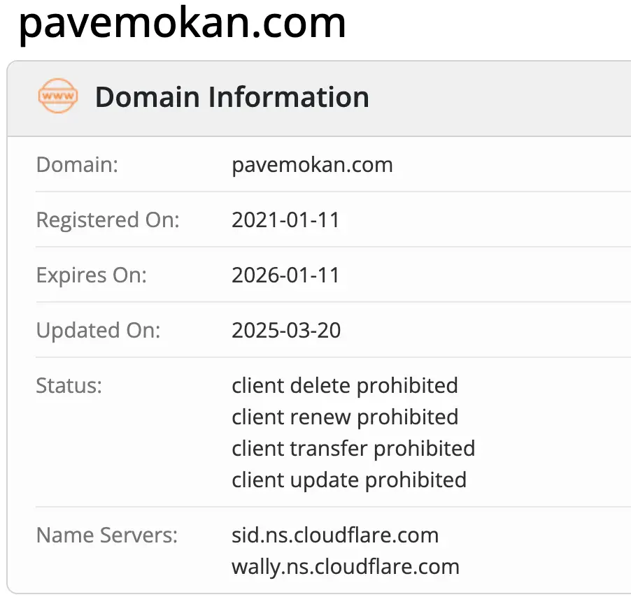 домен Pavemokan Pavemokan домен