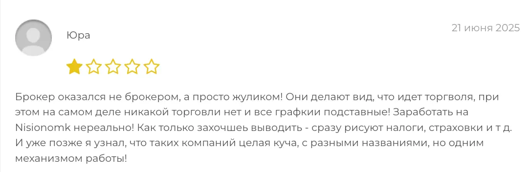 Nisionomk отзыв отзыв клиента Nisionomk